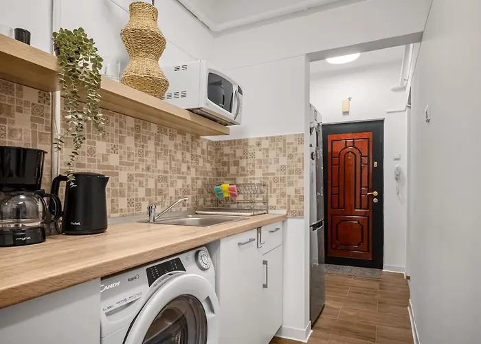 Apartmán Earthy Escape - Warm With Balcony Bukurešť